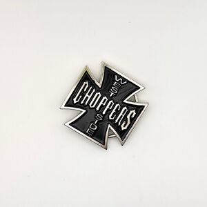 West Side Choppers Iron Cross Belt Buckle – Black Silver Biker